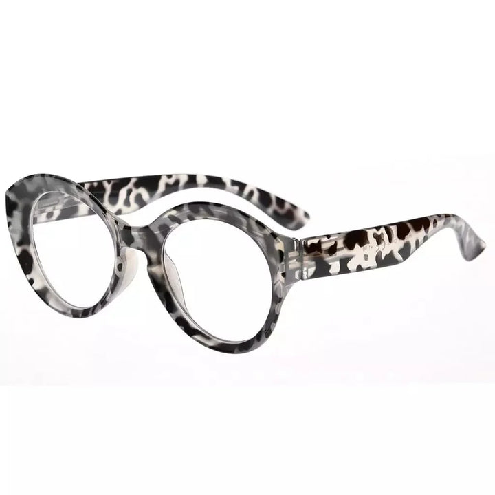 Stylish Thicker Frame Round Reading Glasses R2004