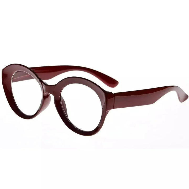 Stylish Thicker Frame Round Reading Glasses R2004