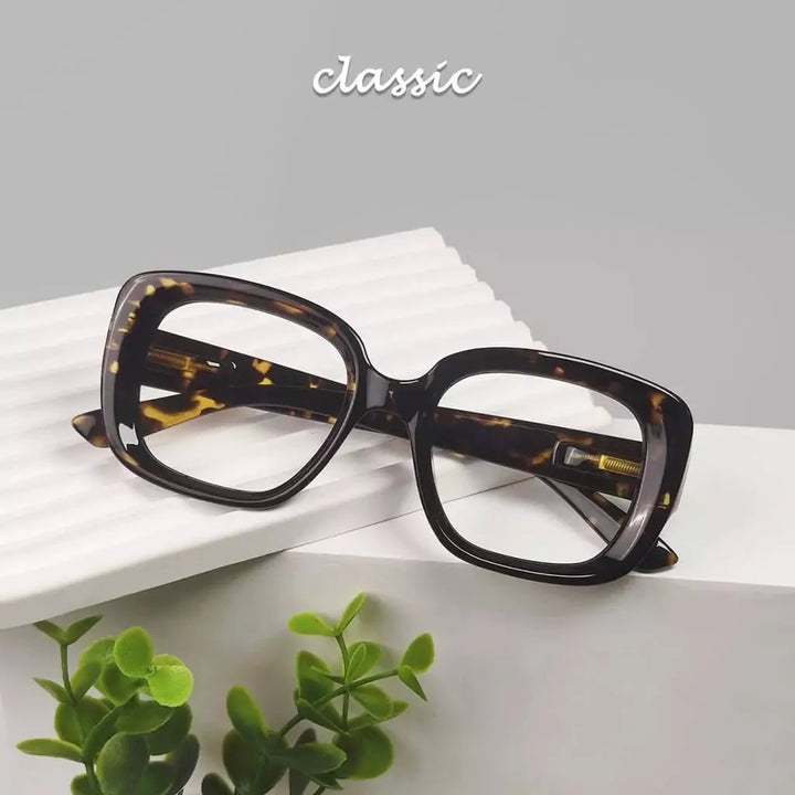 Stylish Thicker Reading Glasses Square Readers R2035