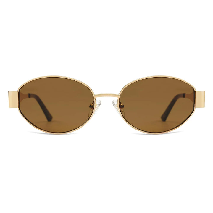 Retro Oval Sunglasses with UV400 Protection