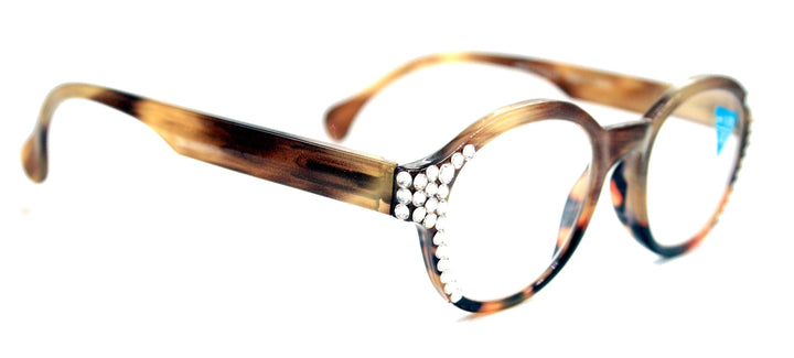 The Alchemist Bling Round Reading Glasses with Genuine European Crystals