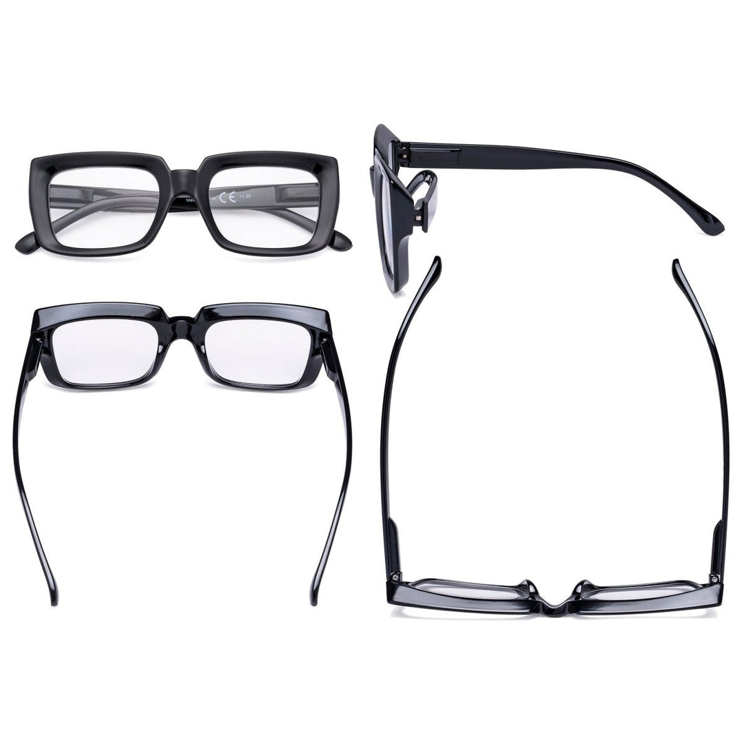 Thicker Frame Trendy Reading Glasses R9107