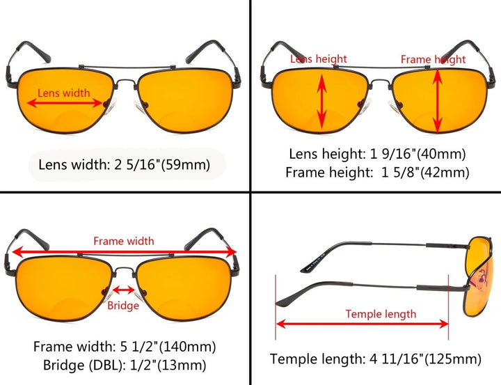 Titanium Bifocal Computer Reading Glasses DSSG1803