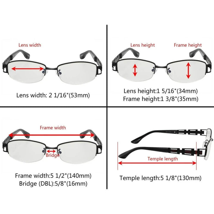 Titanium Blue Light Filter Eyeglasses 004B