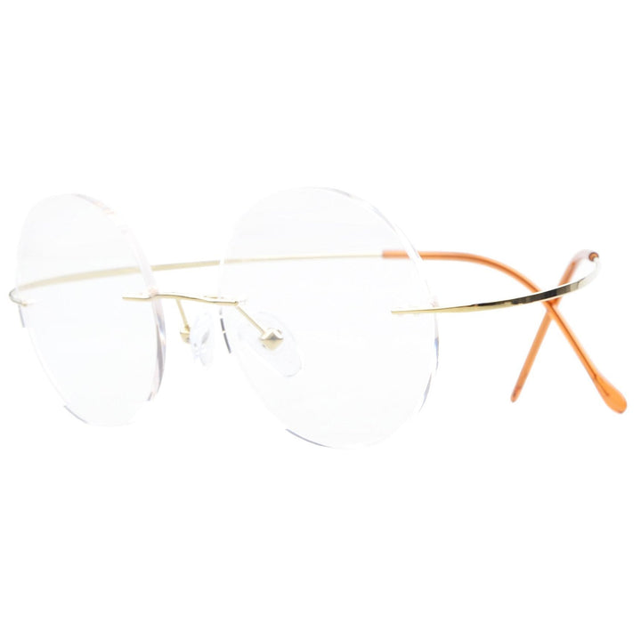 Titanium Rimless Frame Eyeglasses