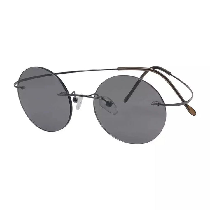 Titanium Rimless Round Reading Glasses Circle Readers R15026