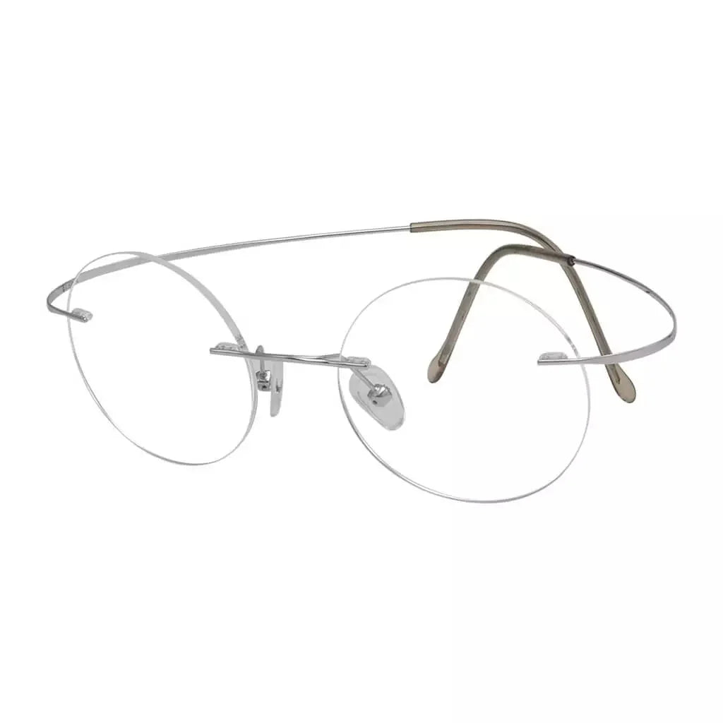 Titanium Rimless Round Reading Glasses Circle Readers R15026
