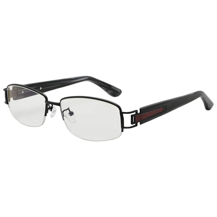 Titanium Semi-rimless Blue Light Filter Eyeglasses 002B
