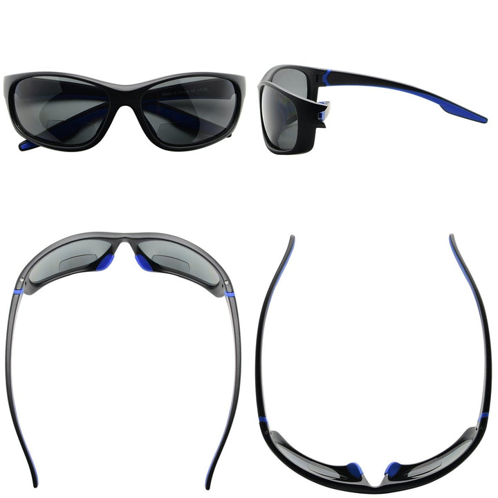 Gafas de sol de lectura bifocales deportivas polarizadas TR90