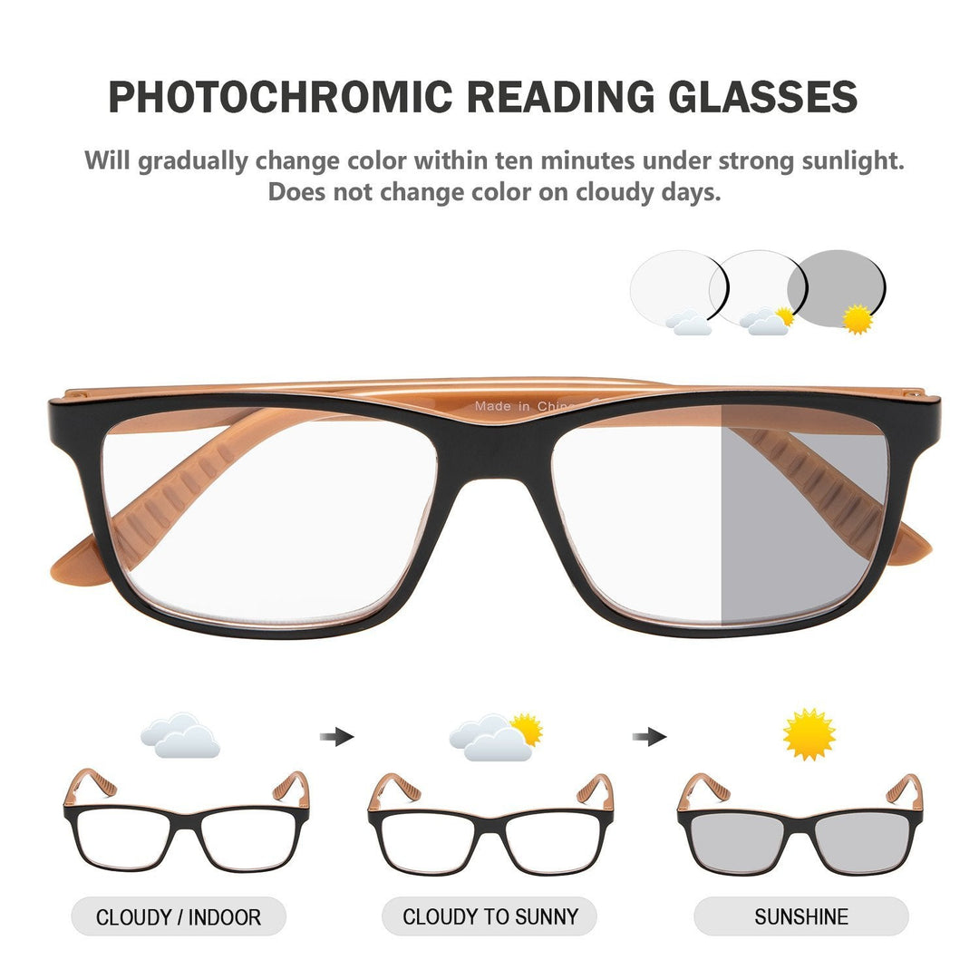 Gafas de lectura fotocromáticas de transición