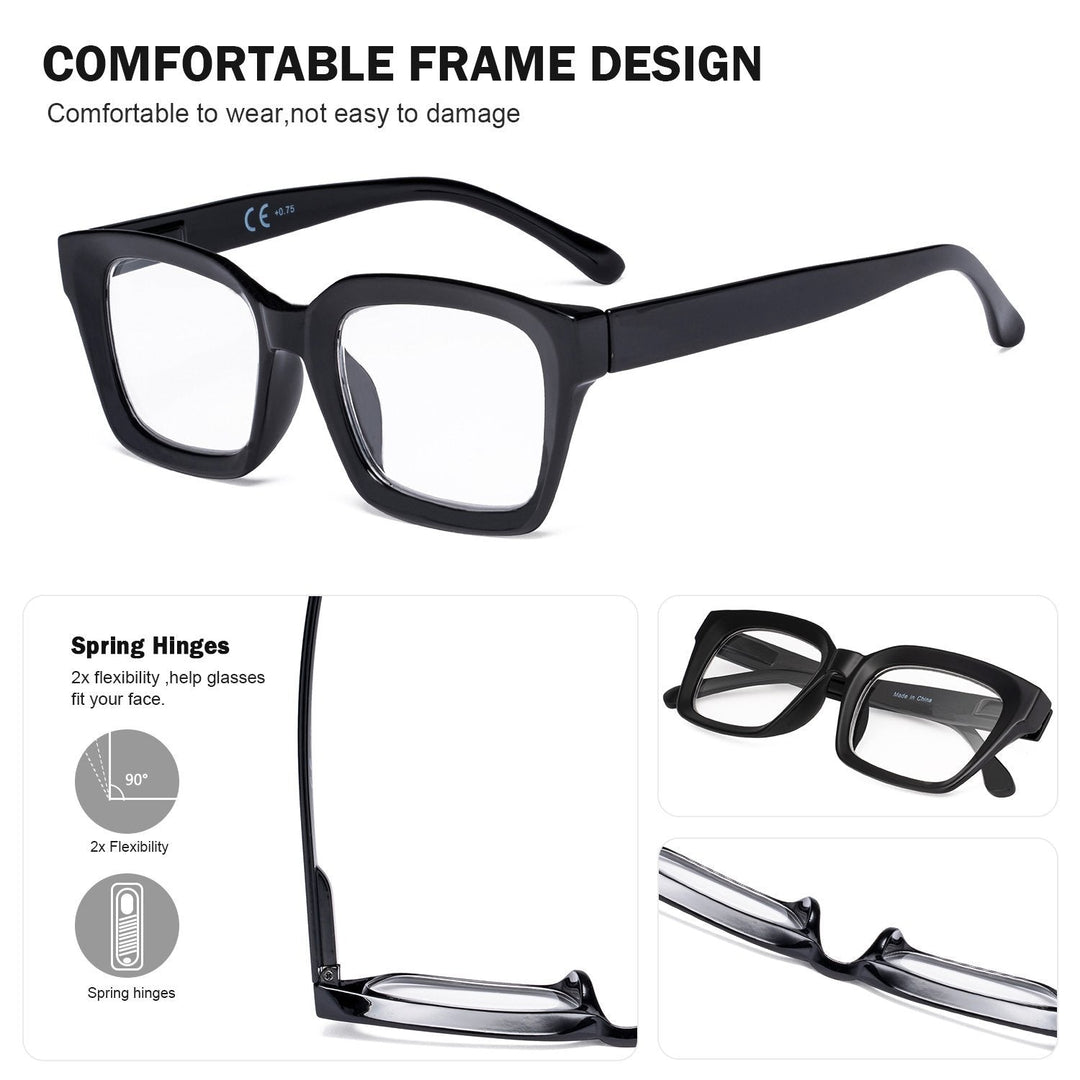 Thicker Frame Transition Photochromic Reading Glasses BS9106