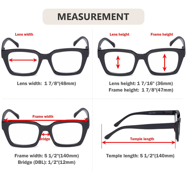 Thicker Frame Transition Photochromic Reading Glasses BS9106