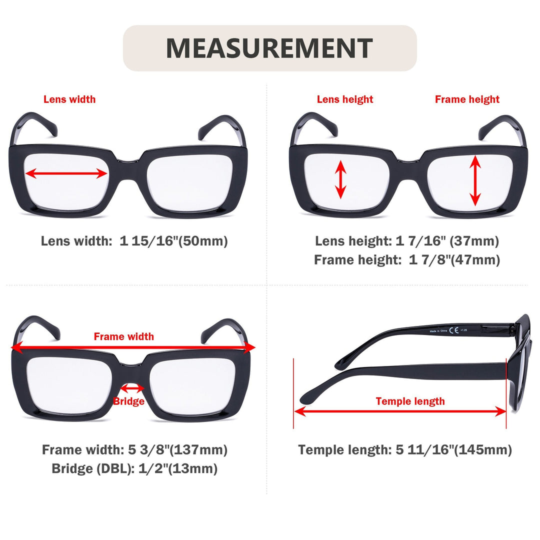 Thicker Frame Transition Photochromic Reading Glasses BS9107
