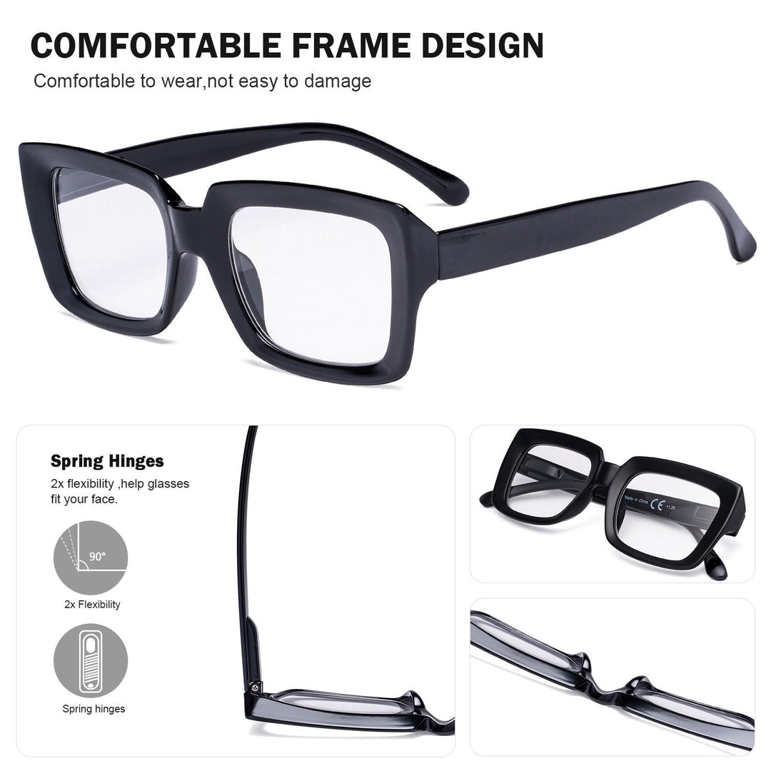 Thicker Frame Transition Photochromic Reading Glasses BS9107