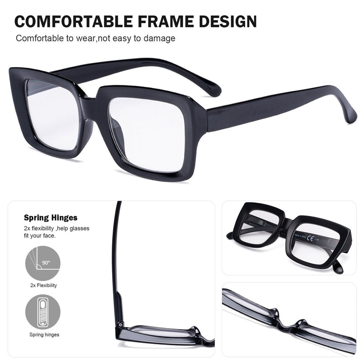 Thicker Frame Transition Photochromic Reading Glasses BS9107