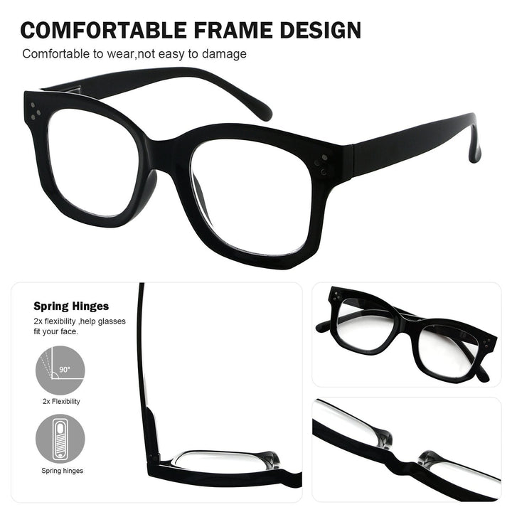 Thicker Frame Transition Photochromic Reading Glasses BS2002