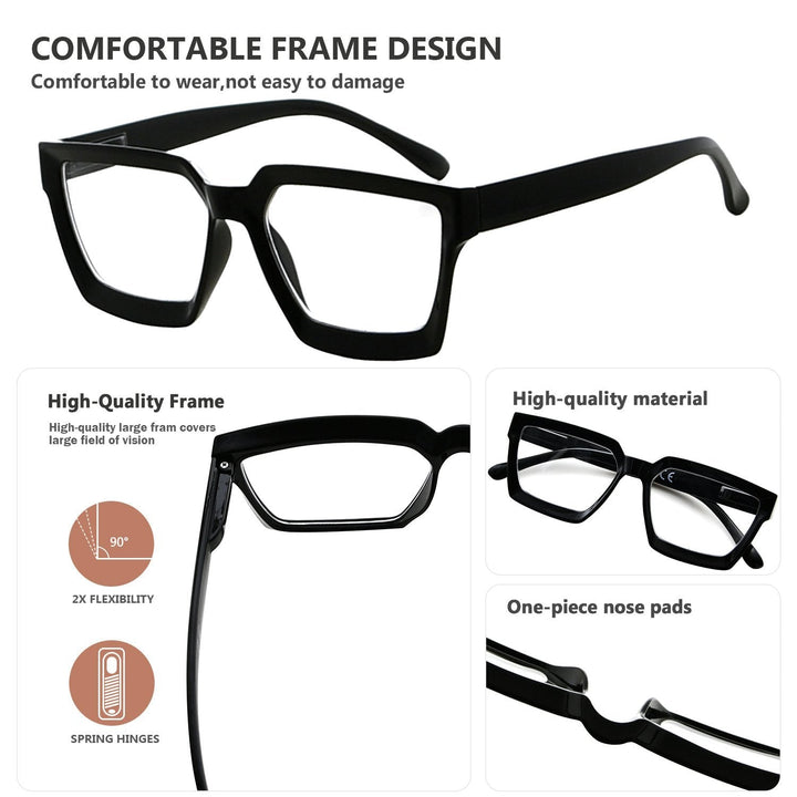 Thicker Frame Transition Photochromic Reading Glasses BS2003