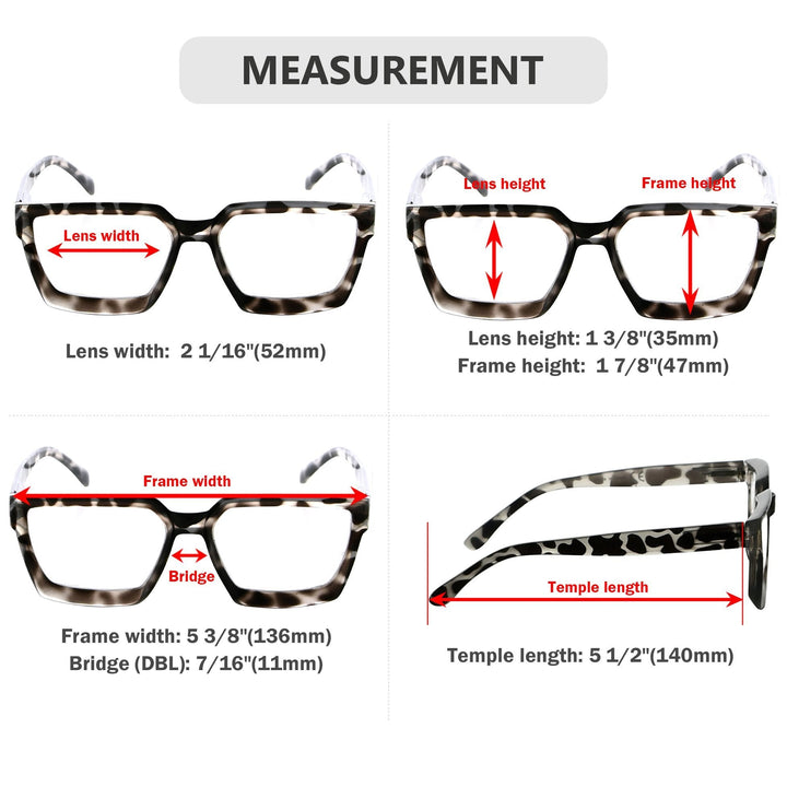 Thicker Frame Transition Photochromic Reading Glasses BS2003