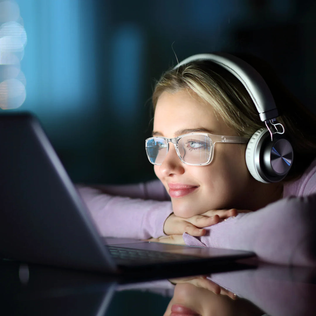 Blue Light Computer Blocking Glasses for Men and Women - Ease Digital Eye Strain, Dry Eyes, Headaches and Blurry Vision - Instantly Blocks