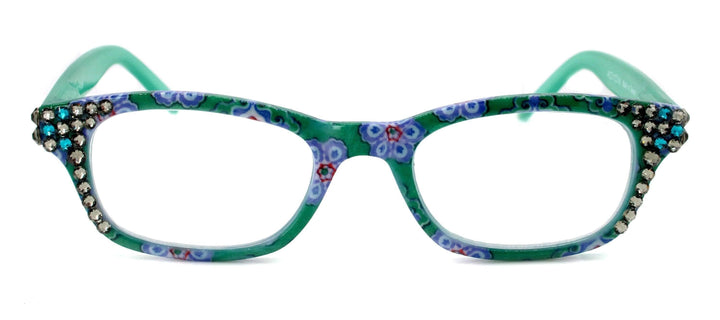 Vera Bling Paisley Reading Glasses with Genuine European Crystals