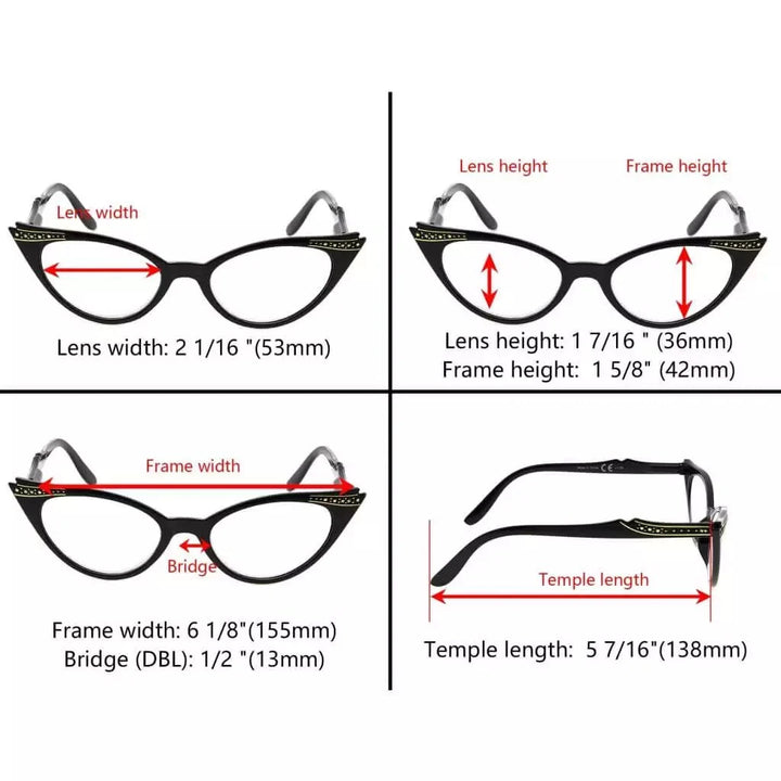 Fashionable Cat-eye Reading Glasses R914