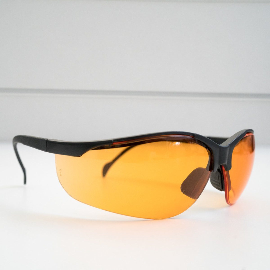 Sleep Prep Orange Wrap Around Blue Light Blocking Glasses