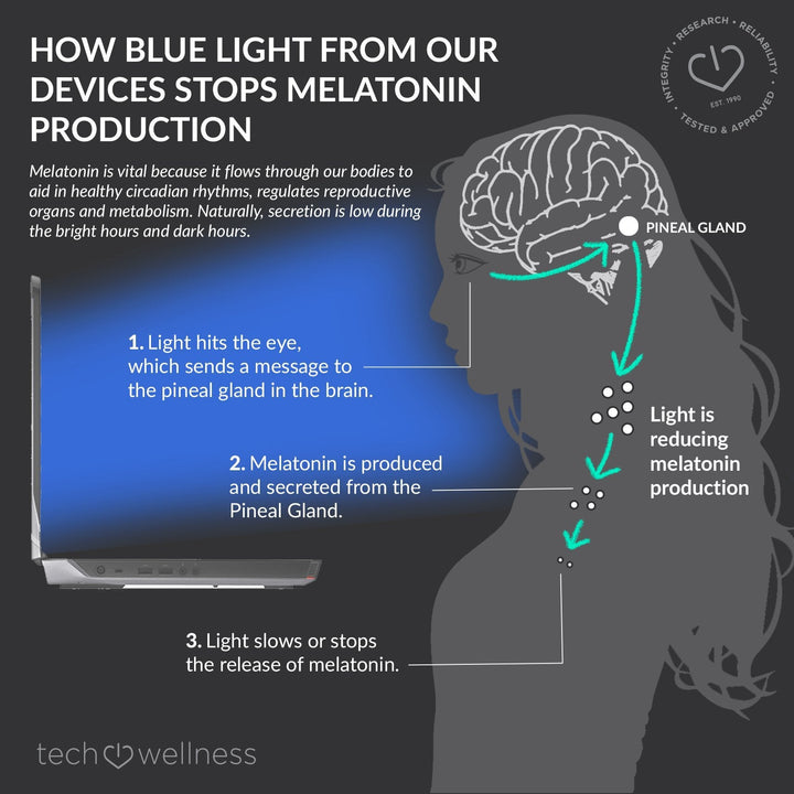 Sleep Prep Orange Wrap Around Blue Light Blocking Glasses