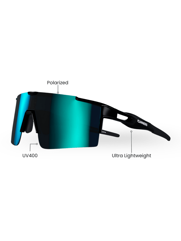Ice Blue Polarized Running Sunglasses - UV400 for Men & Women | X365